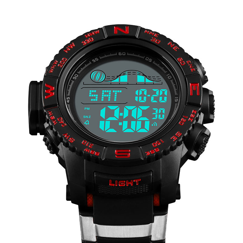 SKMEI 1380 Chrono Luminous Clock Date Week Display Digital Watch