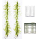 2pcs Carp Fishing Rigs Ready Made Hair Rigs Terminal Tackle Hook Weed Line  V7H8