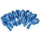 10X Blue Boy 2nd Birthday Party 12" Pearlised Latex Printed blue M6B1