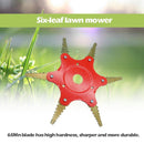 Upgrade 65Mn 5 Golden Sawtooth Blade Trimmer Head with Teeth Saw Blade Cutter for Lawnmower