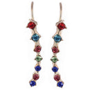1 pair of new four-prong stud earrings earrings jewelry fashion jewelry fem W4C7