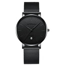 CRRJU 2269 Men Full Steel Simple Dial Date Display Quartz Watch