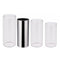 Guitar Slides Set Includes 3 Size Glass Slide, 1 Piece Stainless Steel Slid