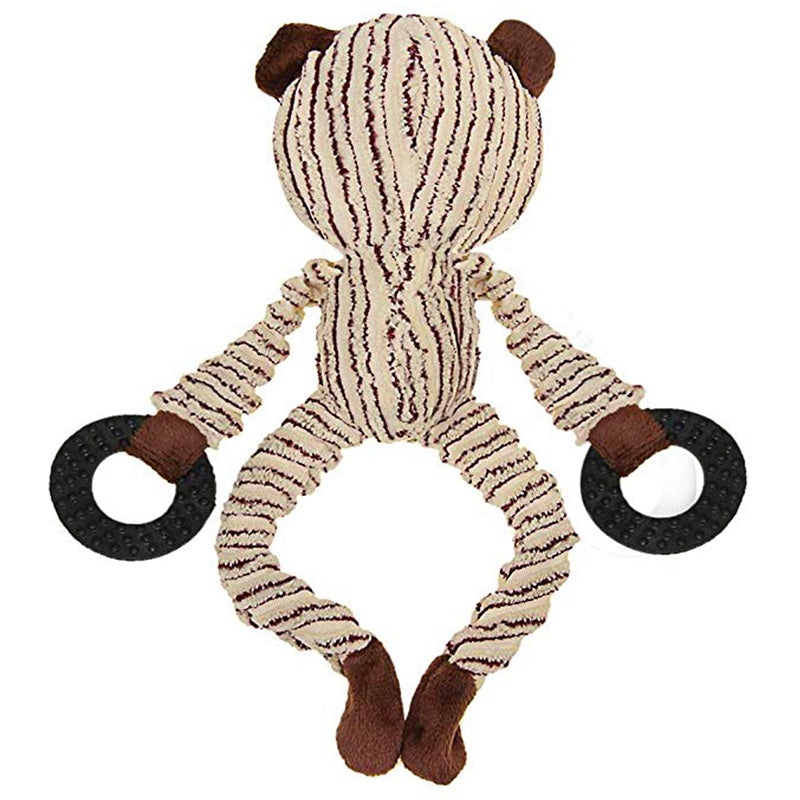 Funny Pet Dog Toys Chew Squeaky Toys Chewing Sound Molar Bite Bear Shape To S6R5