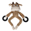 Funny Pet Dog Toys Chew Squeaky Toys Chewing Sound Molar Bite Cow Shape ToysO5V9