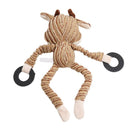 Funny Pet Dog Toys Chew Squeaky Toys Chewing Sound Molar Bite Cow Shape ToysO5V9