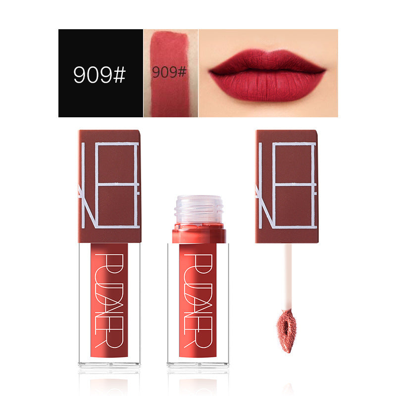 pudaier brand matte liquid lipstick set nude brown chocolate rose lipstick  B2W8