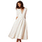 Autumn Summer winter Women Half Sleeve Dress Elegant Ball Gown Dress Sexy D T3A6