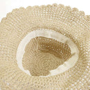 New beige Women's hand-woven large hat outdoor leisure sun hat sun hat beac D7M1