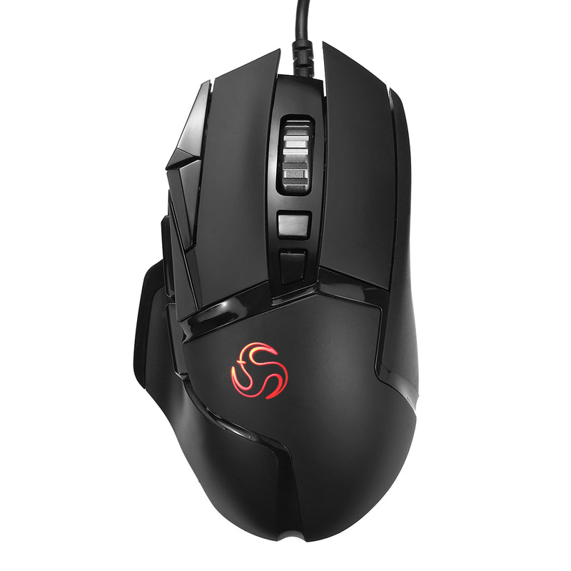 VS16A 6400DPI Button USB Wired RGB Backlight Ergonomic Programmable Response Optical Gaming Mouse