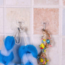 6pc Wall Hooks Strong Transparent Suction Cup Sucker Hanger For Kitchen Bat X4O3