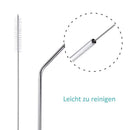 Stainless Steel Straws 12 PCS Set, Stainless Steel Straws, 5 Straight And 5