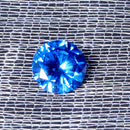 8mm 3.25ct Sea Blue Sapphire Round Faceted Cut Shape AAAAA VVS Loose Gemstone Decorations