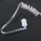 Surveillance Security Clear Coiled Acoustic Air Tube Earpiece PTT for iPhon W5F4