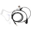 Surveillance Security Clear Coiled Acoustic Air Tube Earpiece PTT for iPhon W5F4