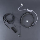 3.5mm Adjustable Throat Mic Microphone Covert Acoustic Tube Earpiece HeadsetI4S8
