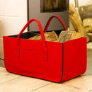 Felt Purse, Felt Storage Bag Large Capacity Casual Shopping Bag - Red A5M4
