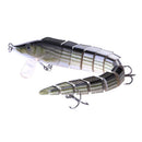 23cm 46g Artificial Bait for Fishing Wobbler Vib Jerkbait 13 Section Jointe Q3I4