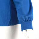 Women Solid Long Sleeve Elegant Shirt Office Casual Turn-down Collar Blouse U3Q5