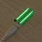 2x13 USB Mini Spectrum LED Board Voice Control Sensitivity Adjustable Green X7U3