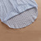 New Summer Shirt Cotton Linen Stripe Casual Half Sleeve Shirts Loose Pocket S4R9