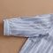 New Summer Shirt Cotton Linen Stripe Casual Half Sleeve Shirts Loose Pocket S4R9