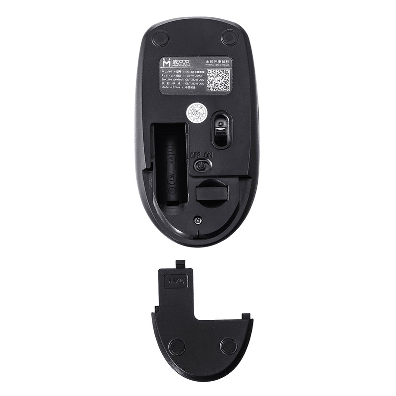 Maibenben 1200DPI 2.4G Wireless Gaming Mouse 3 Buttons Mute Mice For Office Worker Gamer