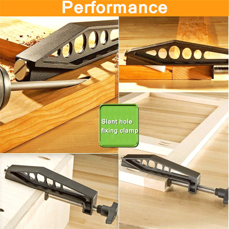 Woodworking Pocket Hole Joint Fixed Clamp Slant Hole Pull Clip Fixing Clamp Drilling Accessories