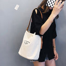 Women Casual Handbags Shoulder Bags Environment friendly Portable Letter Pa K9H2