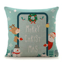 18'' Christmas Cotton Pillow Case Linen Cushion Cover Merry Christmas Home Decoration