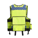 Mesh Breathable Fluorescent Yellow Safety Clothing Safety Adjustable Hi-Vis Safety Vest High Reflective Jacket Security Cloth and Pocket