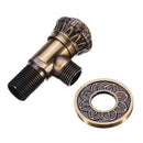 Antique Brass Triangle Valve Bathroom Accessory G1/2 Brass Angle Stop Valve Filling Valves Diamond Pattern Type
