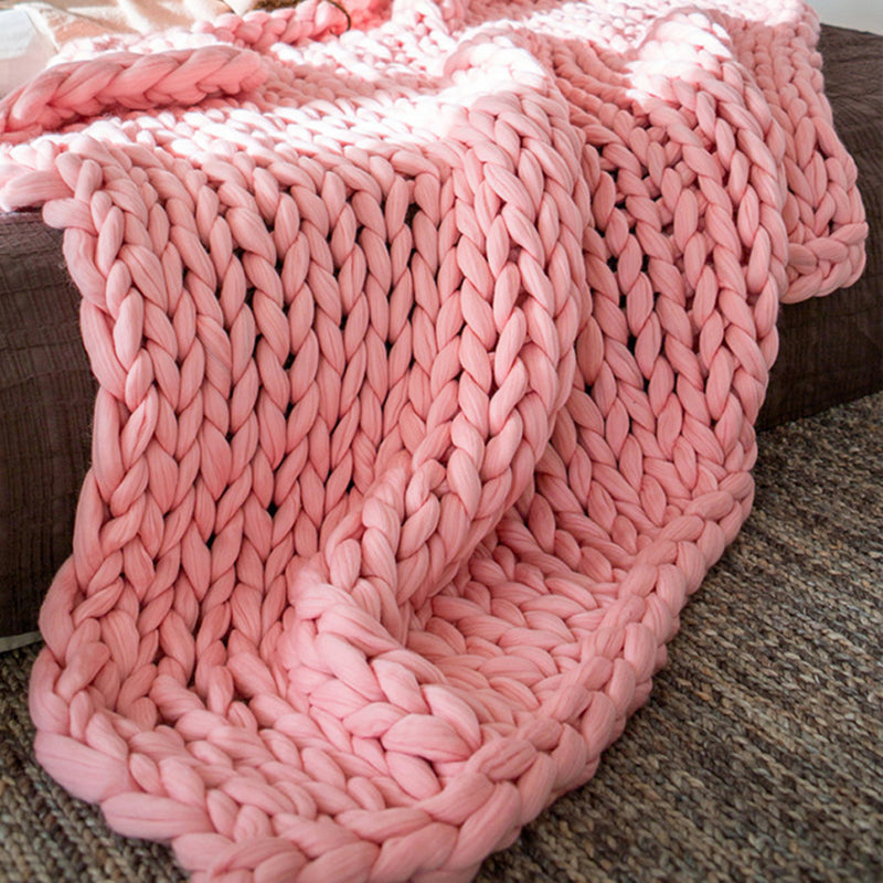 Soft Bulky Hand Knitting Chunky Yarn Wool Roving Crocheting DIY Blankets Thick