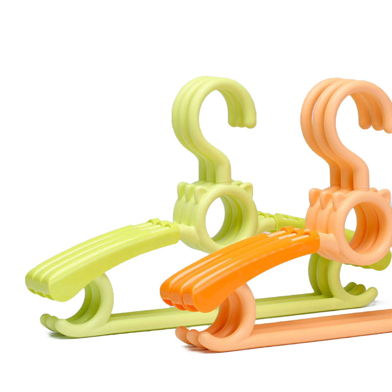 QUANGE LS010301 3 Pcs Telescopic Seamless Children Cloth Hanger 360Rotation Drying Rack Storage Rack From Xiaomi Youpin