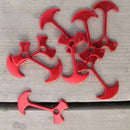 10Pcs Aluminum Alloy Outdoor Camping Tent Nail Fishbone Stopper Anchor Tent O6C3