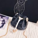 Women Bag With Sequins Bucket Bag Crossbody Bags For Women Fashion PU Leath F6K2
