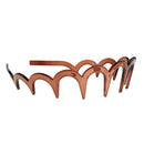 Headband Hair Comb Zigzag Band Notched Headband Woman Man Girl, One Size N6C8