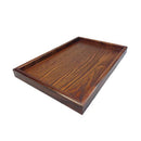 Wooden serving tray tea dishes plate- Brown, 22x15x2cm S8C8