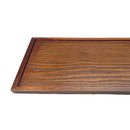 Wooden serving tray tea dishes plate- Brown, 22x15x2cm S8C8