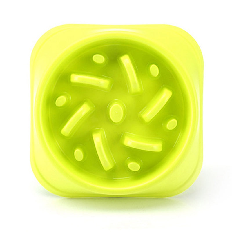 1 Pcs Popular Pet Dog Bowl Plastic Slow Feeder Bowl, Bloat Stop Dog Puzzle  T3X2