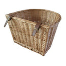 Retro, Handmade, Wicker Bicycle Front Basket with Leather Straps G1N6