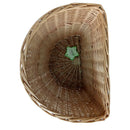 Retro, Handmade, Wicker Bicycle Front Basket with Leather Straps G1N6