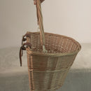 Retro, Handmade, Wicker Bicycle Front Basket with Leather Straps G1N6