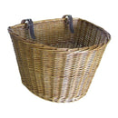 Retro, Handmade, Wicker Bicycle Front Basket with Leather Straps G1N6