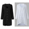 Women Linen V Neck Long Sleeve Buttons Irregular Split Loose Shirt Casual P M5E5