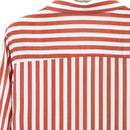 Women Spring Autumn Striped Shirts Tops V-Neck Long Sleeve blouse for busin W7L2
