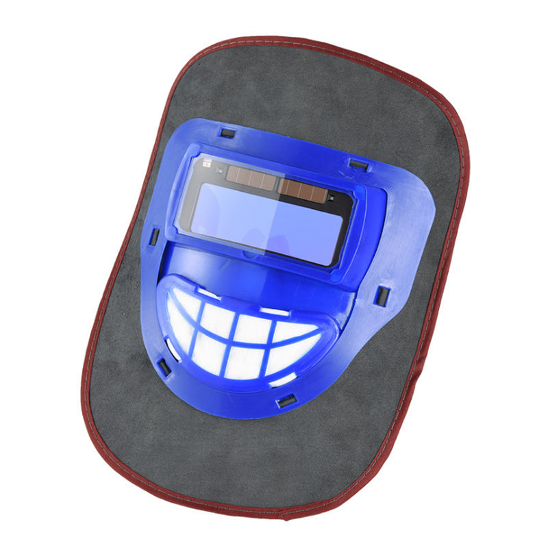 Auto Darkening Cowhide Welding Helmet Mask Welders Helmet Grinding Function Grey