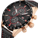 MINI FOCUS MF0002G Chronograph Men Wrist Watch Working Sub-dials Quartz Movement Watches