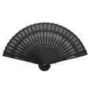 Butterfly Sakura Pattern Fan Wedding Gift Black R6C2