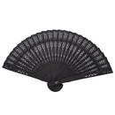 Butterfly Sakura Pattern Fan Wedding Gift Black R6C2
